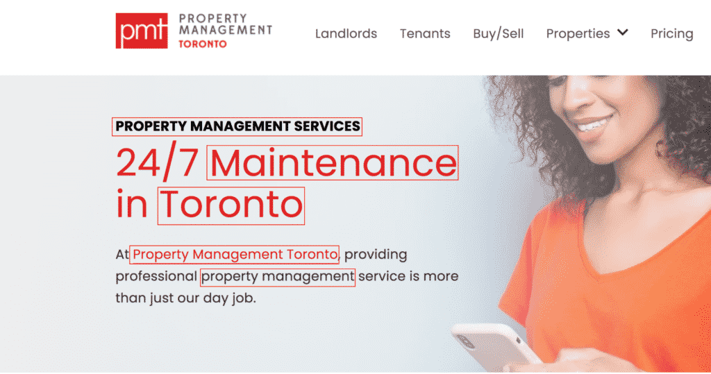 PMT Property Management Toronto screenshot